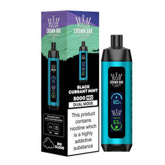 Al Fakher Crown Bar Disposable Vape – Blackcurrant Ice – 8000 Puffs