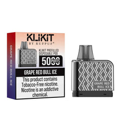 KLIKIT Grape Red Bull Ice Disposable Vape 50mg