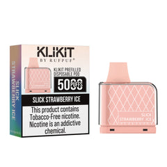 KLIKIT Slick Strawberry Ice Disposable Vape (50mg & 5000 Puffs)