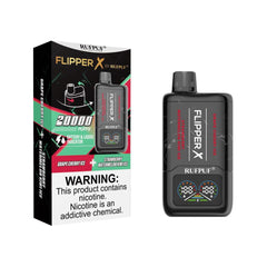 Flipper X Strawberry Watermelon Kiwi Ice + Grape Cherry Ice – 20000 Puffs – 5%
