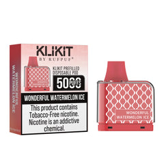 KLIKIT Wonderful Watermelon Ice Disposable Vape - 50mg & 5000 Puffs