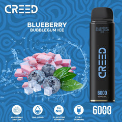 Creed Blueberry Bubblegum Ice – 5% – 6000 Puffs