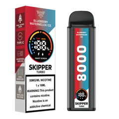 Skipper – Blueberry Watermelon Ice 50mg Turbo Disposable Vape (10000Puffs)