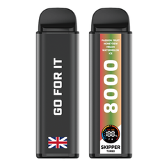 Skipper – Passion fruit Honeydew Melon Watermelon Ice 50mg Turbo Disposable Vape (10000Puffs)