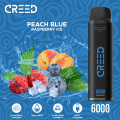 Creed Peach Blue Raspberry Ice – 5% – 6000 Puffs