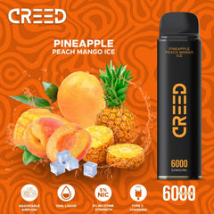 Creed Pineapple Peach Mango Ice – 5% – 6000 Puffs