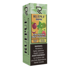 RufPuf Exotic Kiwi Passion Fruit Guava Ice Nic Salt – 30ml