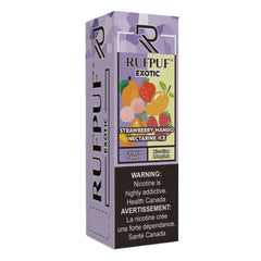 RufPuf Exotic Strawberry Mango Nectarine Ice Nic Salt – 30ml