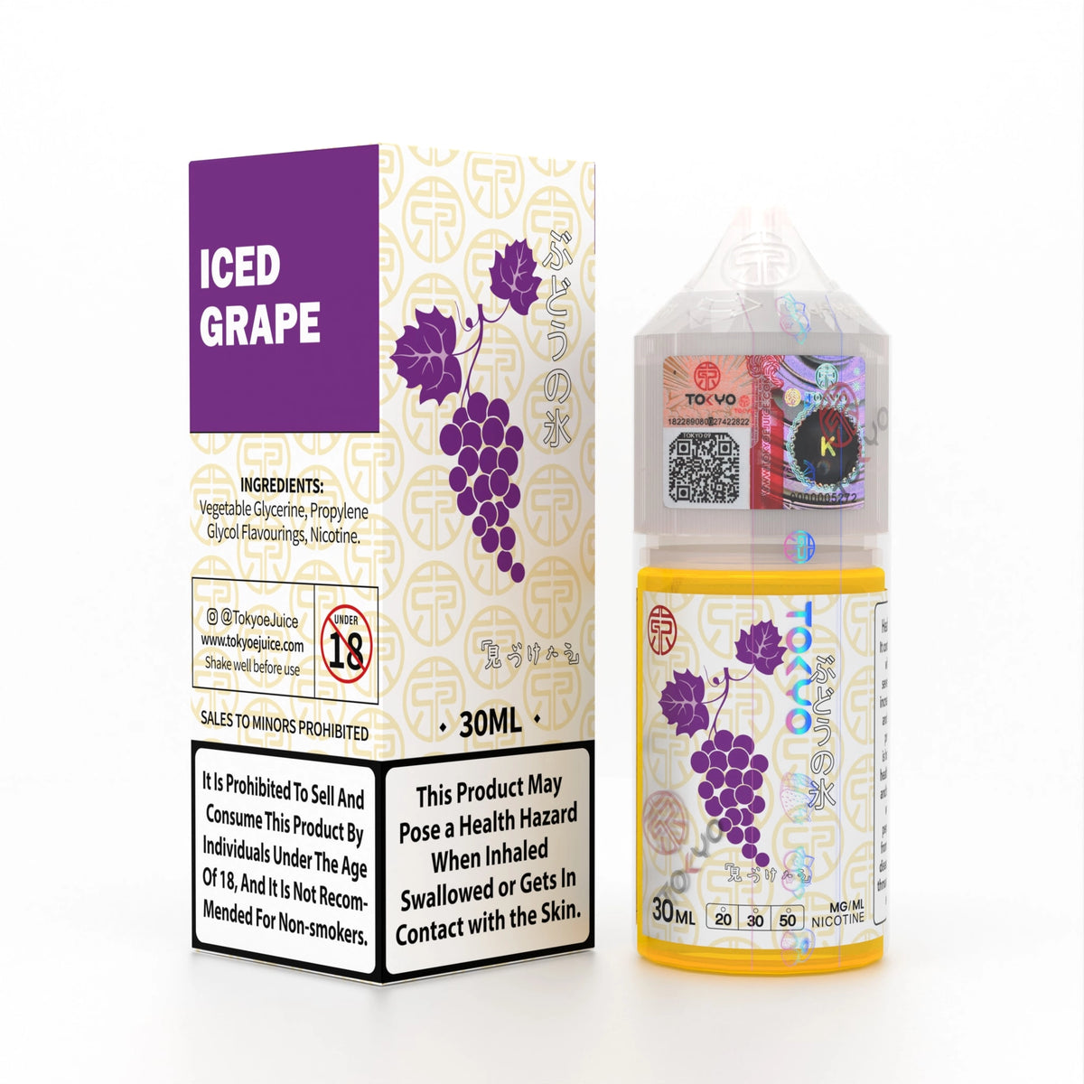 Tokyo Salt Iced Grape 30ml | 20mg, 30mg & 50mg are In-Stock