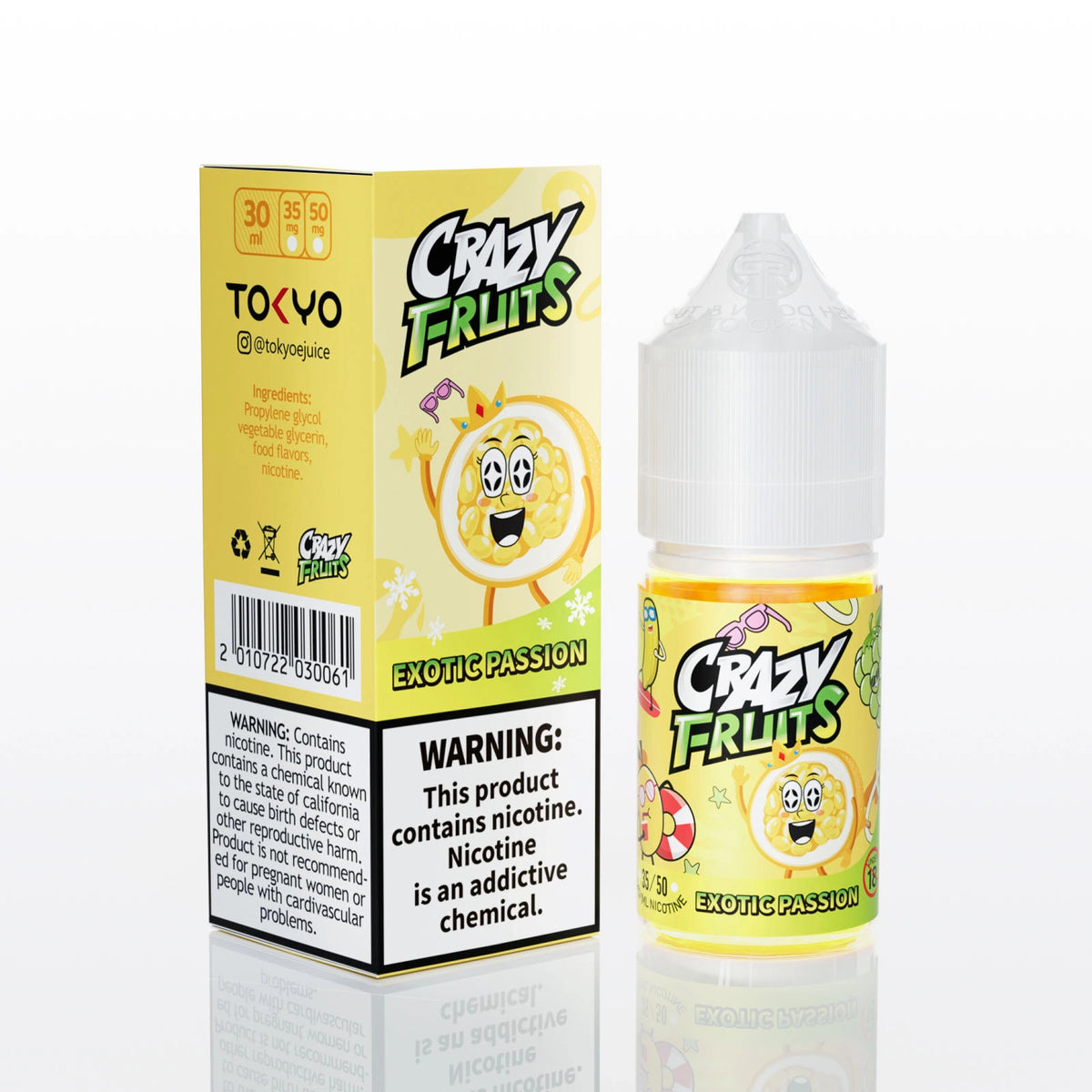 Tokyo Crazy Fruits Exotic Passion 30ml Nic Salt Flavour at Great Price in Pakistan