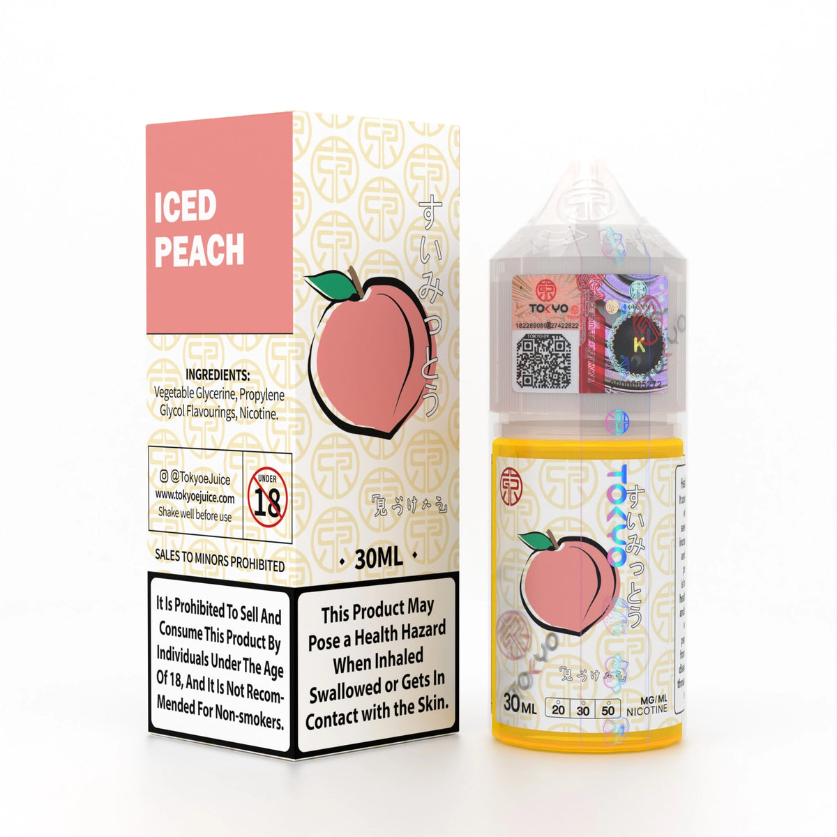 Tokyo Iced Peach 30ml With 20mg, 30mg & 50mg at Best Price in Pakistan