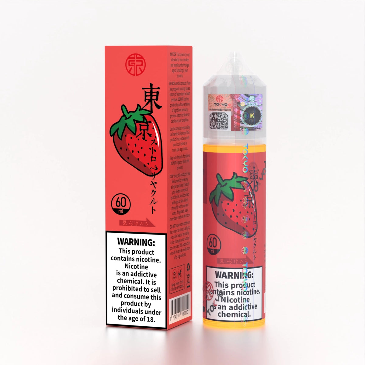 Tokyo Freebase Iced Strawberry Yakult 60ml