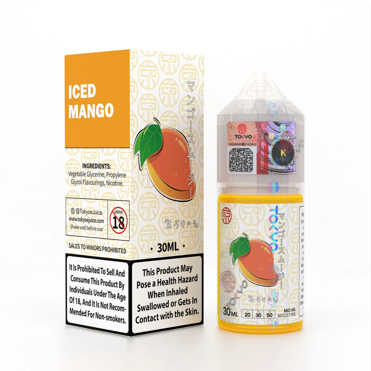 Tokyo Iced Mango 30ml at 2,500 in Pakistan | 20mg, 30mg & 50mg
