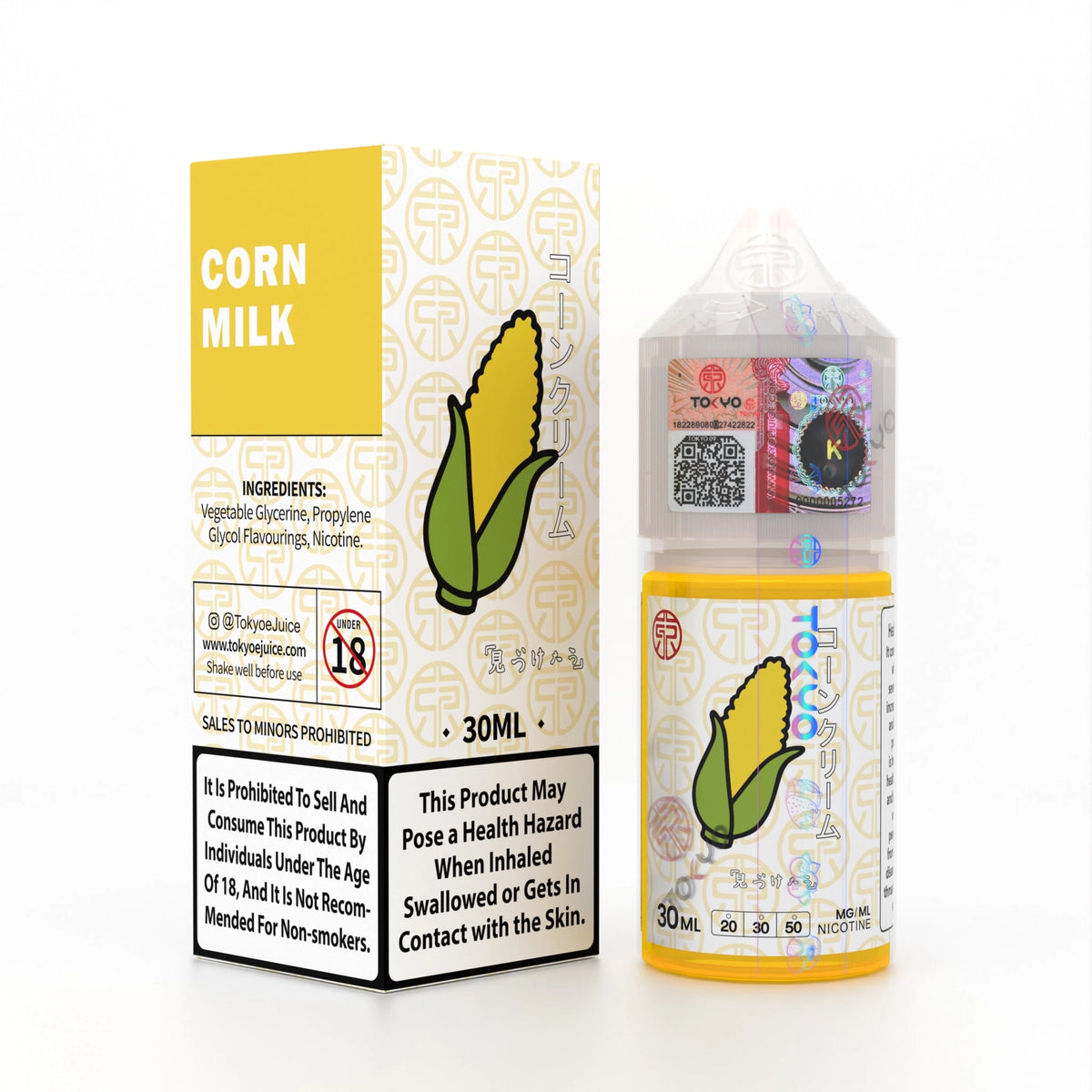 Tokyo Salt Iced Corn Milk 30ml at Best Price in Pakistan | Available in 20mg, 30mg & 50mg