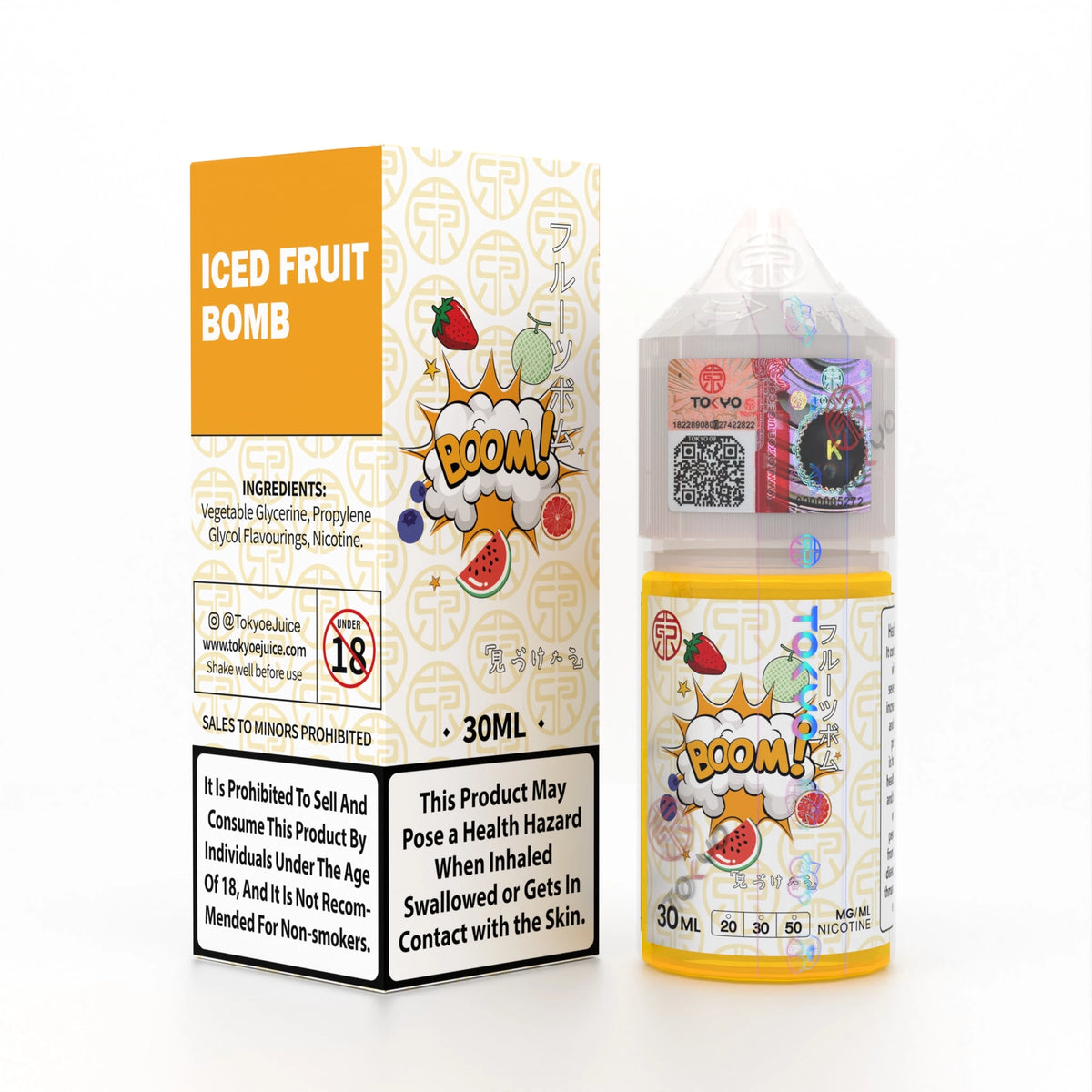 Tokyo Iced Fruit Bomb 30ml Nic Salt