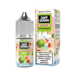 Drip Down Edition Nic Salt – Apple Peach Ice 30ml (25MG-50MG)