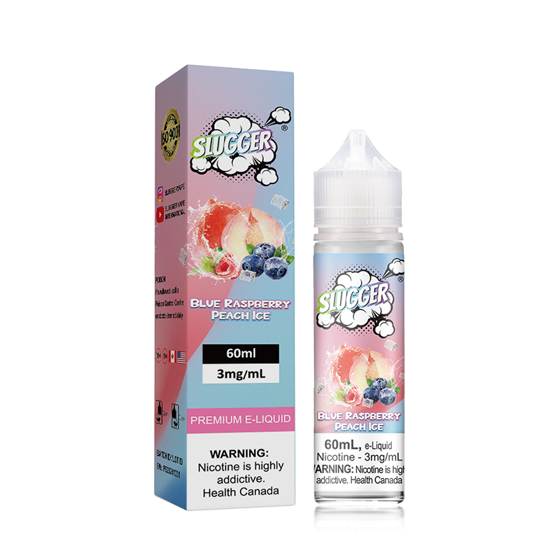 Slugger Blue Raspberry Peach Ice 60ml - (3mg ,6mg)