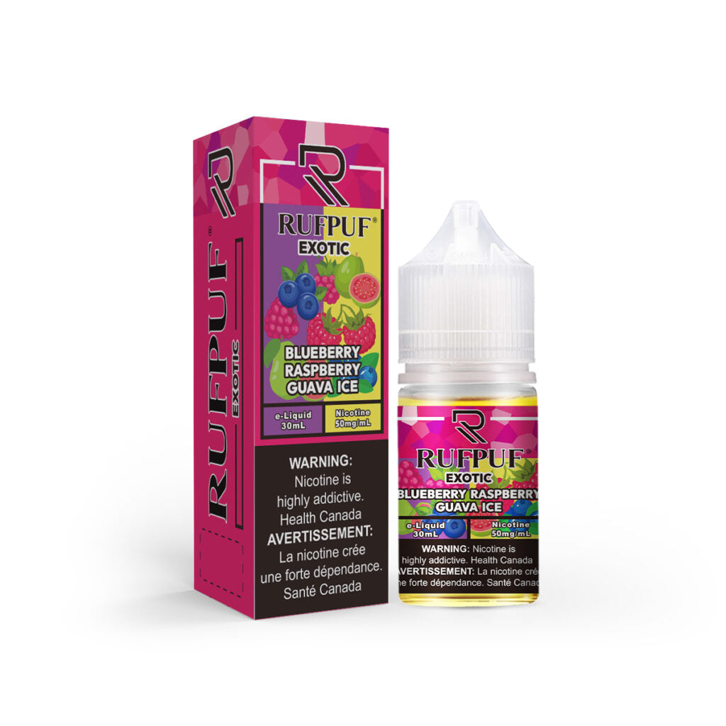 RufPuf Exotic Blueberry Raspberry Guava Ice Nic Salt – 30ml