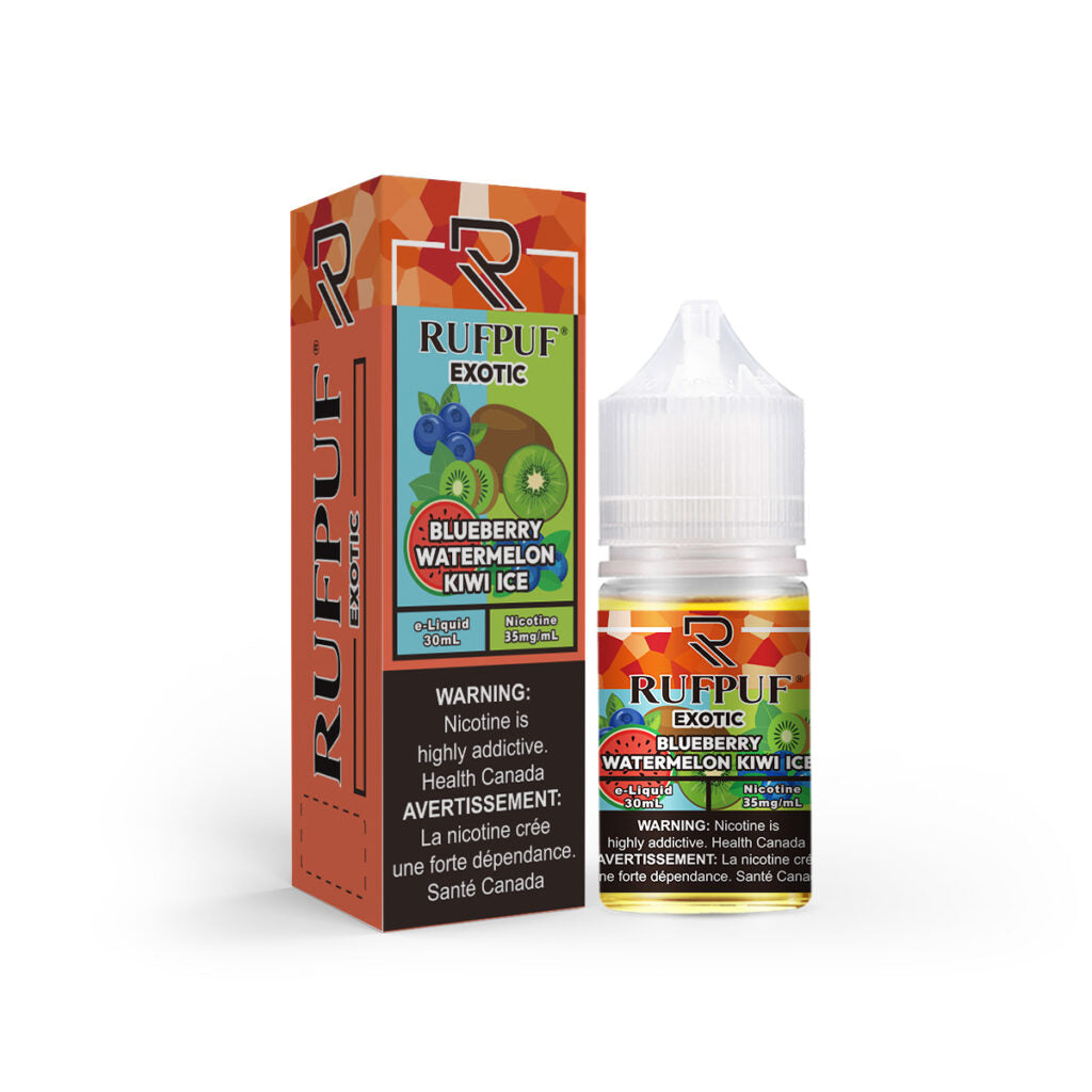 RufPuf Exotic Blueberry Watermelon Kiwi Ice Nic Salt – 30ml