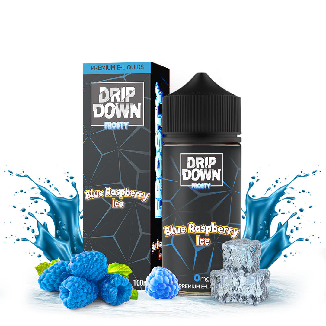 Buue Raspberry Drip Down Frosty Blue Raspberry - 100ml - (0, 3, 6 mg)