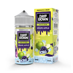Drip Down E-Juice – Grape Apple Ice 100ml (0/3/6 mg)