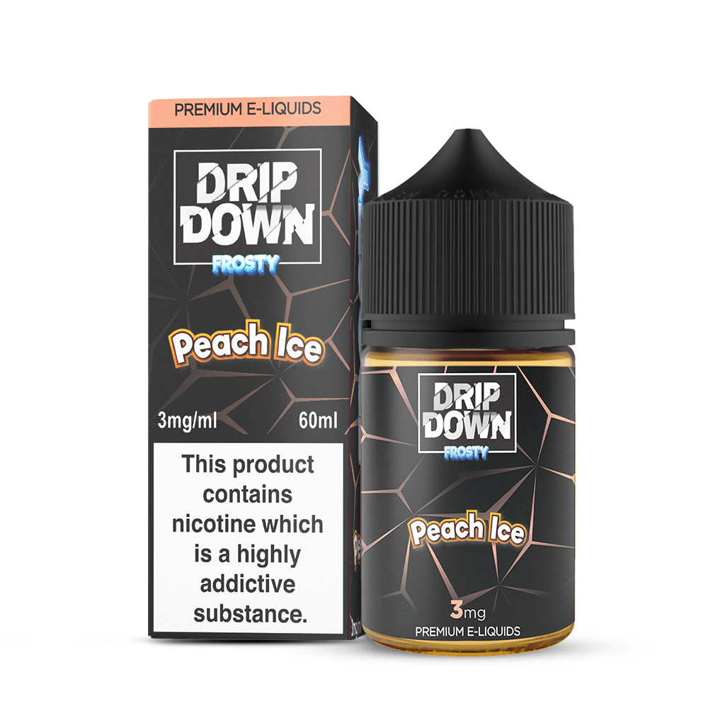 Drip Down E Liquids – Frosty Peach Ice 60ml (3, 6, 12 mg)