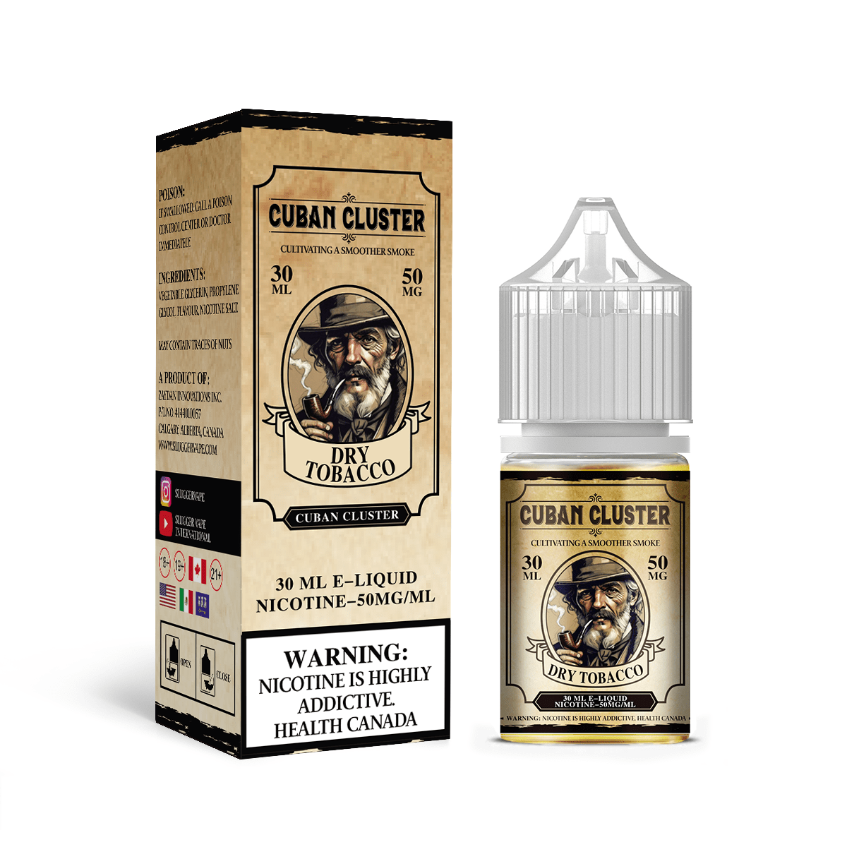 Slugger Cuban Cluster - Dry Tobacco (20, 35, 50 mg)