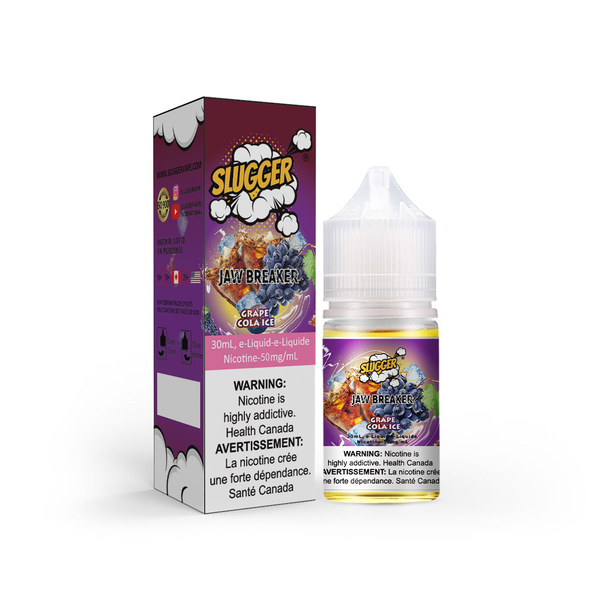 Slugger Jaw Breaker Grape Cola Ice 30ml (20mg / 35mg / 50mg)