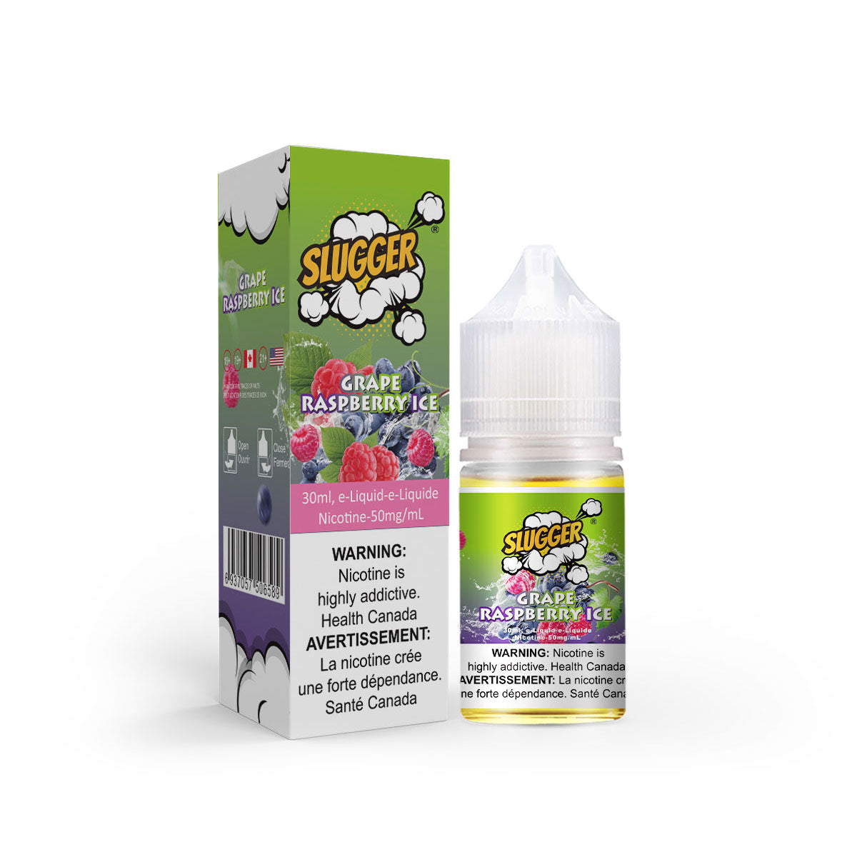 Slugger Regular Series Grape Raspberry Ice 30ml Nic Salt