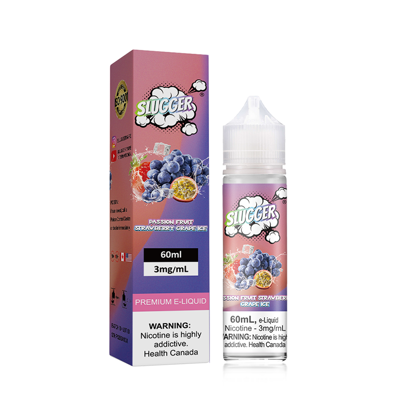 Slugger Passion Fruit Strawberry Grape Ice 60ml - (3mg ,6mg)