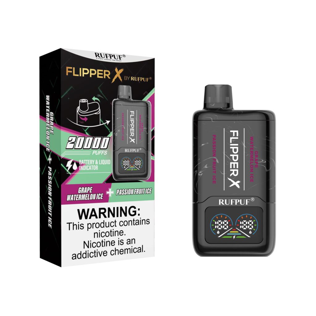 Flipper X Passion Fruit Ice + Grape Watermelon Ice – 20000 Puffs – 5%