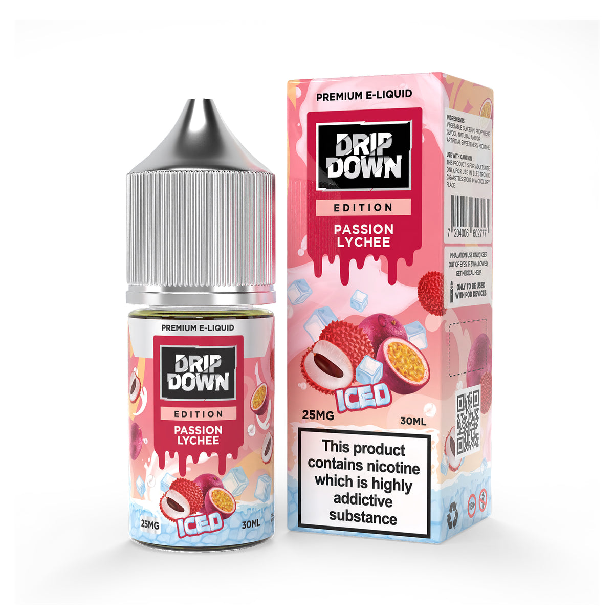 Drip Down Edition Nic Salt Passion Lychee Ice 30ml (25mg & 50mg)