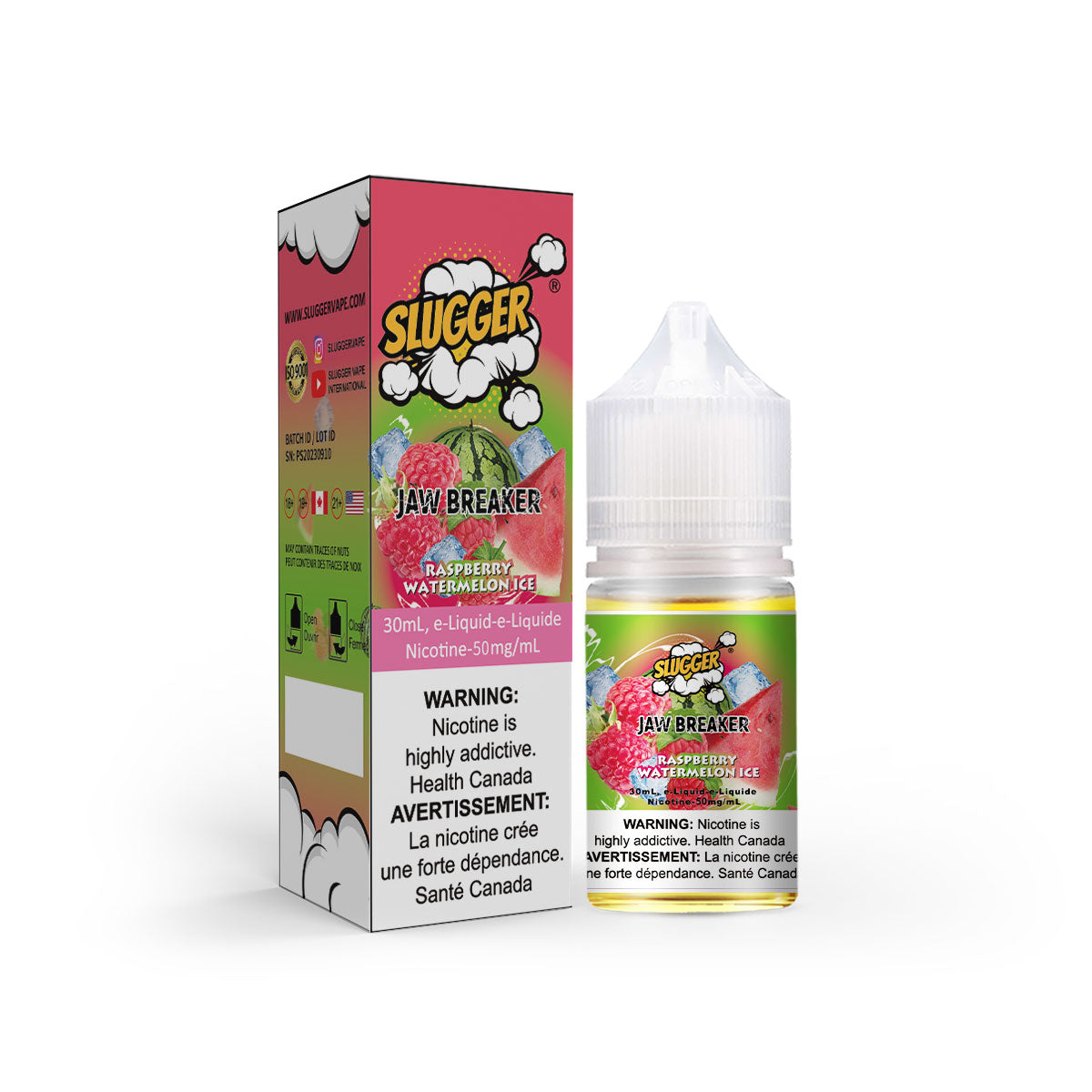 Slugger Jaw Breaker Raspberry Watermelon Ice 30ml (20mg / 35mg / 50mg)