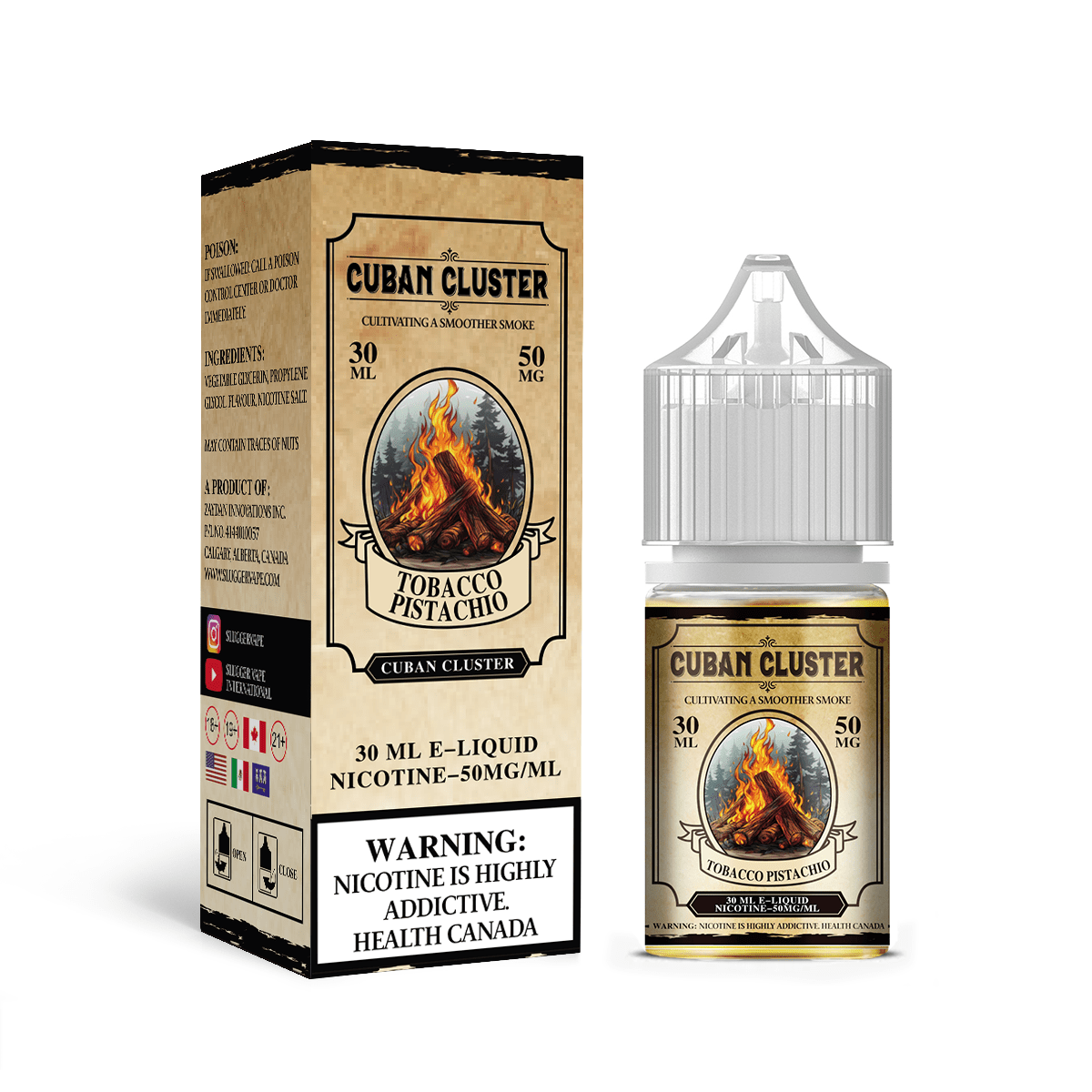 Slugger Cuban Cluster - Tobacco Pistachio (20, 35, 50 mg)