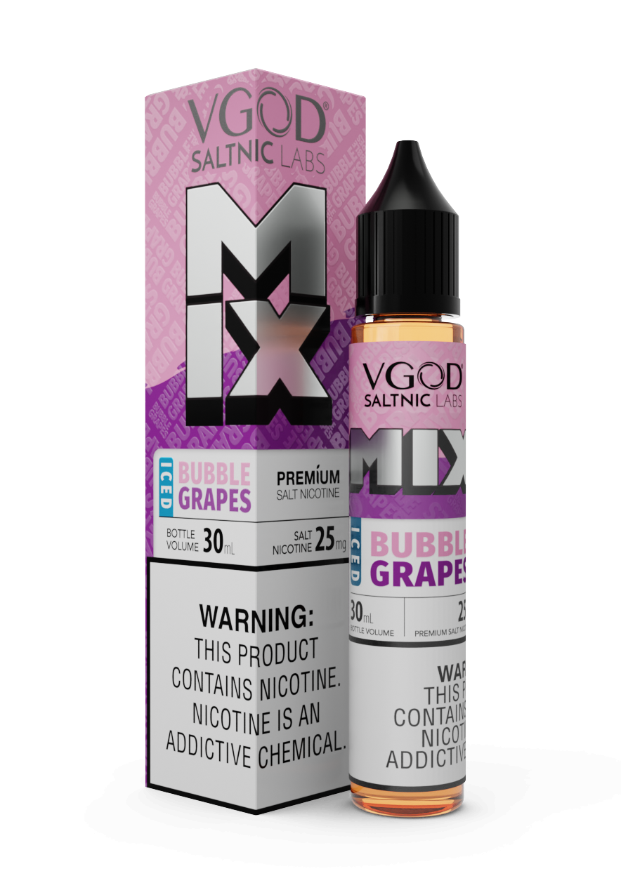 VGOD Mix Iced Bubble Grapes Saltnic E-Liquid