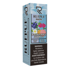 RufPuf Exotic Blue Razz Peach Jasmine Ice Nic Salt – 30ml